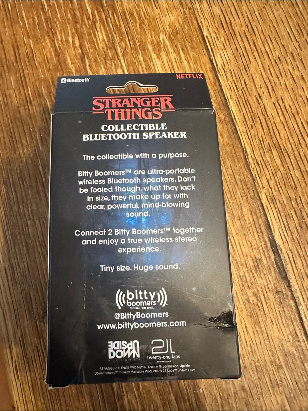 Stranger Things Collectible Bitty Boomers Bluetooth Speaker - Black & Red - Picture 5 of 5